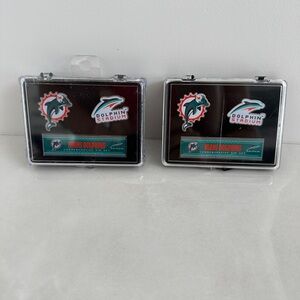 2 Miami Dolphins Commemorative Pin Sets 2006–2007 Season